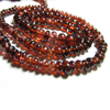 16 Inches Gorgeous - Natural Mozambique Garnet Smooth Polished Rondell Beads Nice Transparent size - 3 - 5 mm approx